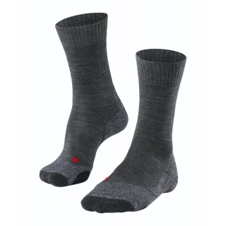 Falke Trekkingsocke TK2 (Merinowolle) asphaltgrau Damen - 1 Paar